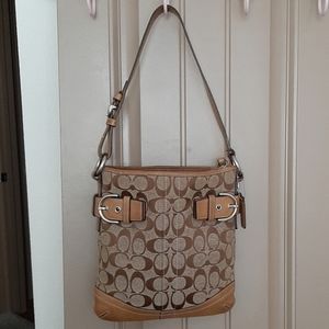 Coach Jacquard Shoulder Bag